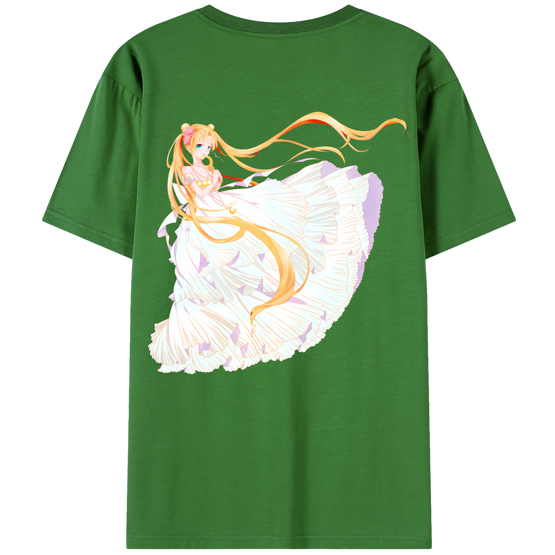 （画像用） 美少女戦士セーラームーン 愛野 美奈子 あいの みなこ Sailor Moon Aino Minako レディース半袖Tシャツ(バックプリント)